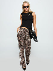 Buzzer Track Pants Leopard