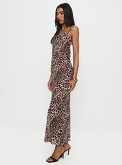 Paolina Maxi Dress Leopard