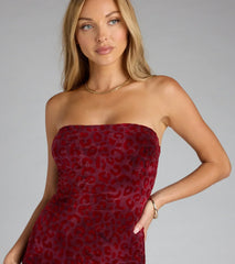 Wild Nights Only Cheetah Velvet Mini Dress
