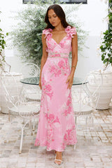 Daytime Luxe Maxi Dress Pink