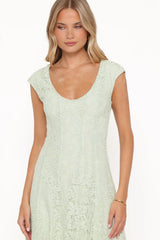 Mapleton Maxi Dress - Sage Green Lace