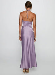 Rousseau Halter Maxi Dress Mauve