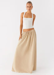 Randy Maxi Skirt - Tan