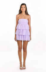 Birthday Girl Lilac Mini Party Dress