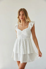Ashlyn Sweetheart Ruffle Mini Dress
