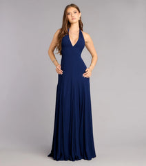 Julianna Chiffon Halter A-Line Formal Dress