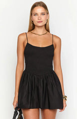 Sharmane Black Mini Dress