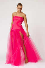 Emilie Dress - Raspberry