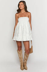 Wiley White Strapless Mini Dress