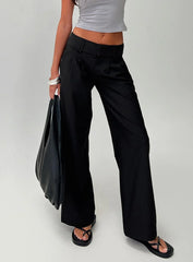 Two Lovers Low Rise Pants Black