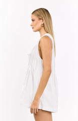 Hector White Playsuit