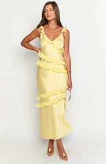 Evan Yellow Maxi Dress