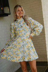 Jacqulyn Floral Mini Dress-Multi