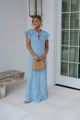 Noemi Maxi Dress-Light Blue