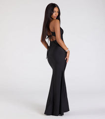 Mindy Strappy Back Mermaid Formal Dress