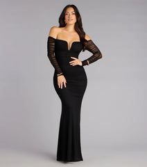 Janelle Mesh Mermaid Formal Dress